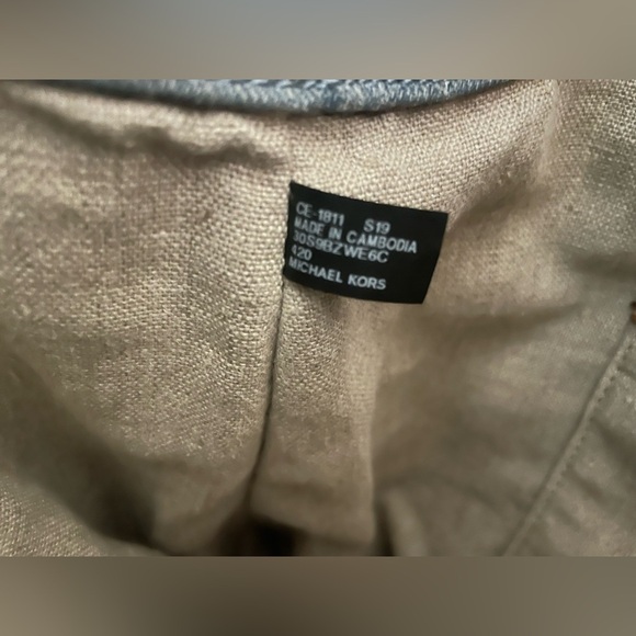 🍂 Michael Kors light denim Isla Ring Large Shoulder Tote - Picture 12 of 13